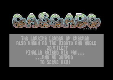 Se gitai o Ilios - Cascade - C64 Demos