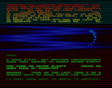Whee's Demo - Cascade - Amiga Demos