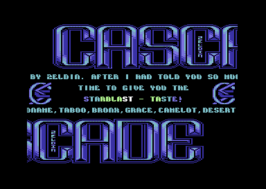 Starblast Preview - Cascade - C64 Games
