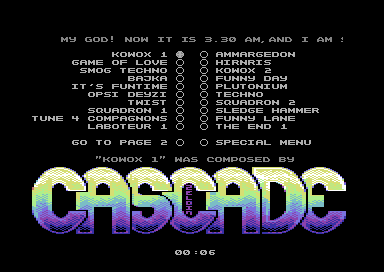 Cascade Music Collection - Cascade - C64 Demos